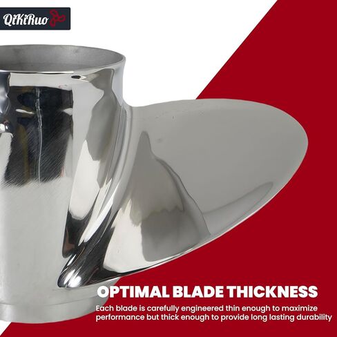 10 1/4X13 المروحة غير القابل للصدأ لـ Tohatsu/Nissan 25HP/30HP Outboards Prop 10 Spline Tooth، RH in Kuwait