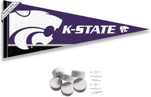 Kansas State Wildcats Pennant Flag and Wall Tack Mount Pads in Saudi Arabia