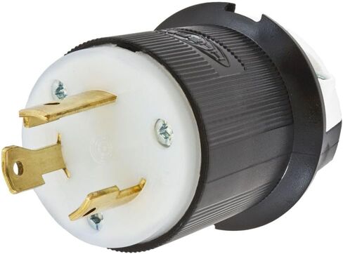 HBL2621 Locking Plug 30 amp 250V L6-30P Black and White in Saudi Arabia