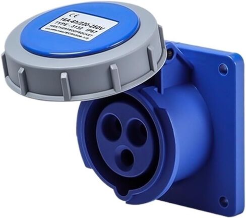 Industrial Aviation Plug and Socket Coupler 16a32a Male and Female Butt Power Connector IP67 Waterproof 3/4/5 core(4 Core 16a Surface Mounted Socket) in Saudi Arabia