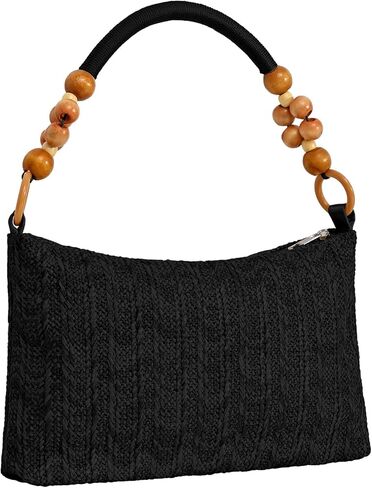 Straw Beach Bag for Women Shoulder Bag Straw Purse, Women Summer Handbag in Saudi Arabia