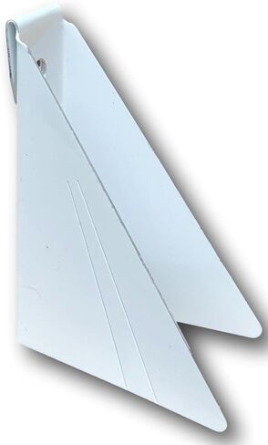 25 حزمة من أسافين مزراب لمزاريب ألومنيوم على طراز K مقاس 5 بوصات - حشوات تسوية مزراب السقف شديدة الانحدار لألواح اللفافة الزاوية (6/12–10/12 درجة) - دعامات فاصل لدعم مزراب المطر - أبيض - صنع في الولايات المتحدة الأمريكية in Kuwait