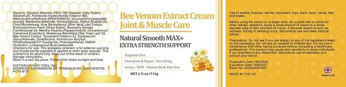 Zealand Bee Venom Professional Serum Treat, Joint & Muscle & Bone Gel - Easy to Use Fast Acting Soothing Effective Help for Back, Neck, Hand, Foot, Knee, Muscle, Shoulder, Hip, Nerves in Saudi Arabia