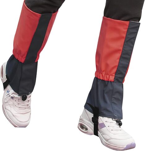 PENINSULA LOVE Kids مقاوم للماء الساق الجراميق مقاوم للثلج المشي لمسافات طويلة يغطي الرجل غطاء الحذاء للمشي لمسافات طويلة والتزلج والتسلق 6-12 سنة in Kuwait