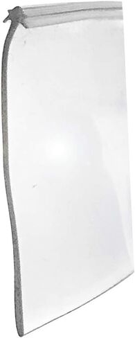 Gordon Glass® باب دش بإطار من الفينيل الناعم، سدادة من الفينيل الناعم، شكل إدراج نجمة، طول 36 بوصة، ارتفاع الشريط 1-3/16 بوصة، شفاف، إدراج طرف نجمة 3/32 بوصة in Kuwait