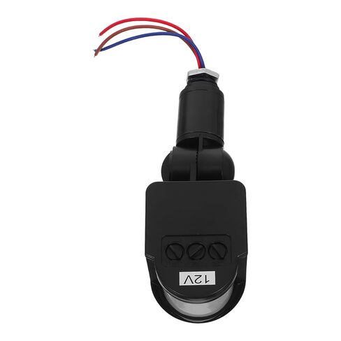 ERINGOGO LED Motion Sensor Light with Pir Detection Dc12V Black for 30W LED Outdoor Lighting Switch Compatible with Motion Sensor Light Controllers in Saudi Arabia