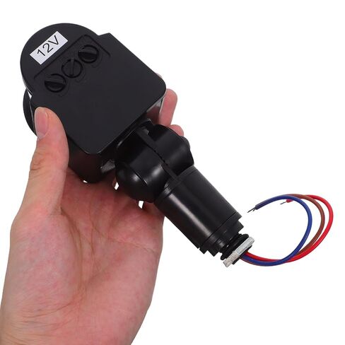 ERINGOGO LED Motion Sensor Light with Pir Detection Dc12V Black for 30W LED Outdoor Lighting Switch Compatible with Motion Sensor Light Controllers in Saudi Arabia