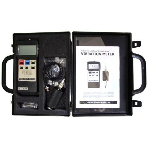 Professional Digital Vibration Meter/Vibration Analysis Meter – Industrial Acceleration & Velocity Tester Separate Probe, RMS/Peak/Max-Min Recording, Auto Shut‑Off; Model: VB‑8202 in Kuwait