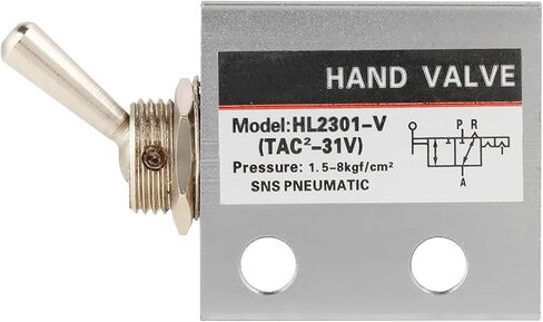 Toggle Switch Pneumatic Mechanical Valve Durable and Lightweight 3 Position 2 Port Valve for Convenient Operation, for Industrial Use in Saudi Arabia