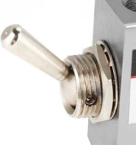 Toggle Switch Pneumatic Mechanical Valve Durable and Lightweight 3 Position 2 Port Valve for Convenient Operation, for Industrial Use in Saudi Arabia