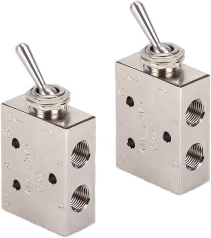 2PACK TAC2 31V TAC2-31V 1/8" Air Pneumatic 2 Position 3 Way Switch Knob Valve in Saudi Arabia