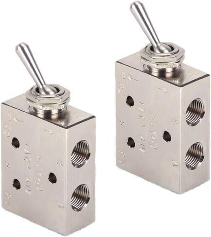 2PACK TAC2 31V TAC2-31V 1/8" Air Pneumatic 2 Position 3 Way Switch Knob Valve in Saudi Arabia