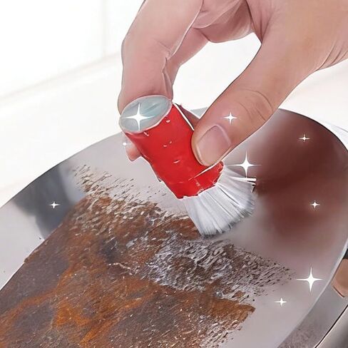 2Pcs Pot Rust Removal Cleaning Brush, Cookware Cleaning Stick, Stain Remover Magic for Pans Rust Removal Kitchen Tools, Random Color in Saudi Arabia