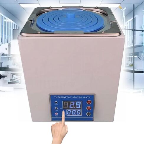 300W Electric Heating Water Bath, 3.25L Stainless Steel Lab Bath with 0.01℃ Precision, Thermostatic Heater for Scientific Experiments, Ideal Laboratory Supplies in Saudi Arabia