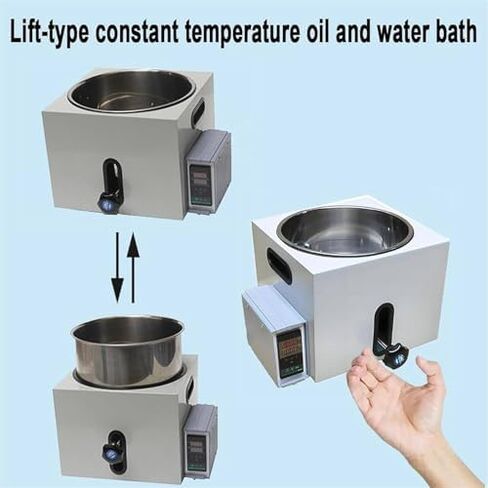 3L Lab Digital Water Bath Thermostatic Heater - Stainless Steel Liner, Precise Temperature Control, Laboratory Heating Device for Experiments, Ideal for Scientific Research in Saudi Arabia