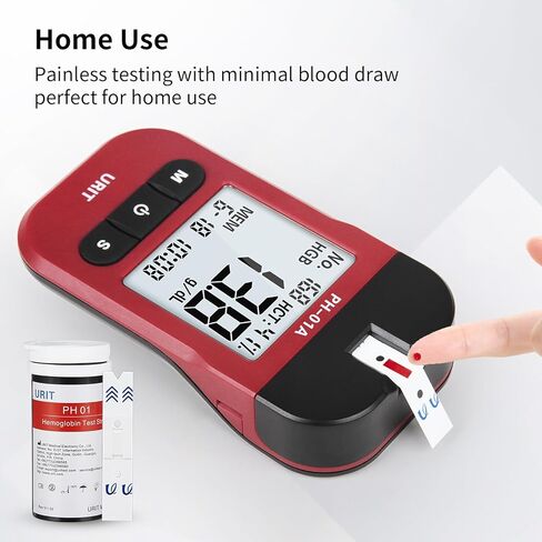 مجموعة اختبار الهيموجلوبين Hb، جهاز قياس الهيموجلوبين مع 25 شريط اختبار in Kuwait