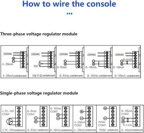 0-5 فولت 0-10 فولت 4-20mA منظم إدخال التحكم 220 فولت 150A مرحلة واحدة جهد الحالة الصلبة in Kuwait