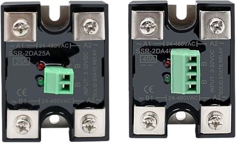 1 قطعة مرحل الحالة الصلبة 10A 25A 40A تيار مستمر إلى التيار المتناوب مرحلة واحدة إخراج التحكم المزدوج أو 24-480VAC (تحكم واحد ، 40A) in Kuwait