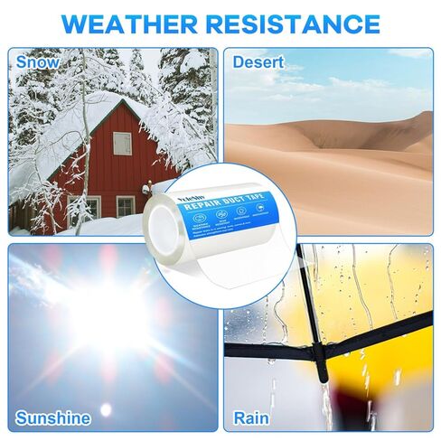 YoleShy Clear Waterproof Tape 4 in X 10 Ft, Rv Awning Repair Tape Weather Resistant Camper Canvas Repair Kit for Fabric, Tarp, Tent, Rv Roof, Versatile in Kuwait