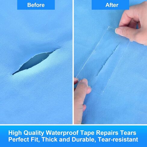 YoleShy Clear Waterproof Tape 4 in X 10 Ft, Rv Awning Repair Tape Weather Resistant Camper Canvas Repair Kit for Fabric, Tarp, Tent, Rv Roof, Versatile in Kuwait