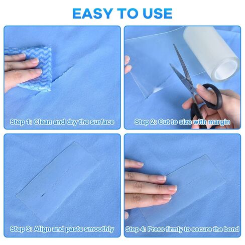 YoleShy Clear Waterproof Tape 4 in X 10 Ft, Rv Awning Repair Tape Weather Resistant Camper Canvas Repair Kit for Fabric, Tarp, Tent, Rv Roof, Versatile in Kuwait