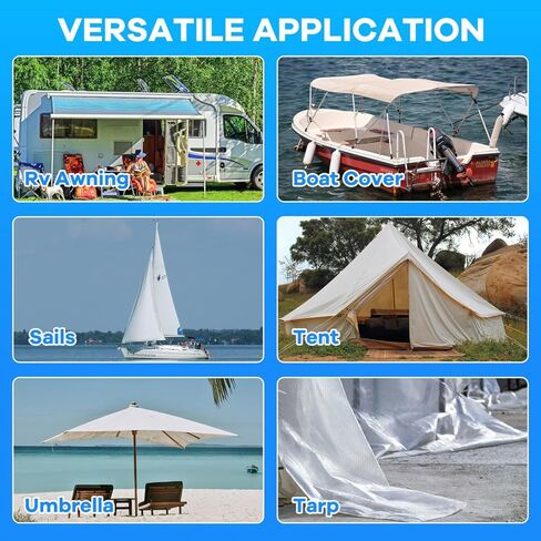 YoleShy Clear Waterproof Tape 4 in X 10 Ft, Rv Awning Repair Tape Weather Resistant Camper Canvas Repair Kit for Fabric, Tarp, Tent, Rv Roof, Versatile in Kuwait