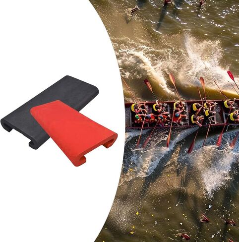 2X Eva Dragon Boat Pad Nenslip Kayak Kayak of Rowing Or Light Printing, Black red in Kuwait