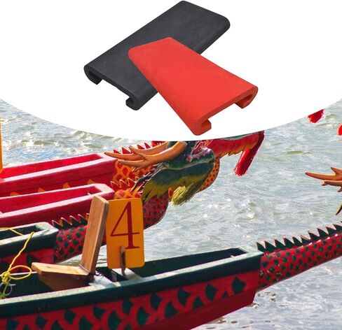 2X Eva Dragon Boat Pad Nenslip Kayak Kayak of Rowing Or Light Printing, Black red in Kuwait