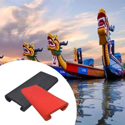 2X Eva Dragon Boat Pad Nenslip Kayak Kayak of Rowing Or Light Printing, Black red in Kuwait