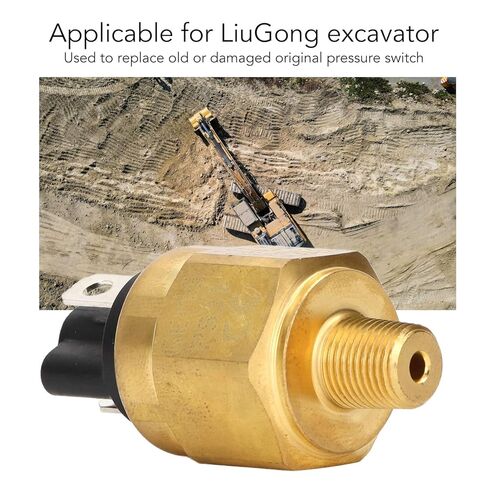 Tyenaza Excavator Pressure Switch Brass Standard Precise High Sensitivity Excavator Pressure Sensor for LiuGong (0.8 Bar) in Saudi Arabia