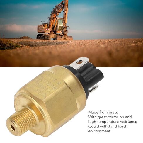 Tyenaza Excavator Pressure Switch Brass Standard Precise High Sensitivity Excavator Pressure Sensor for LiuGong (0.8 Bar) in Saudi Arabia