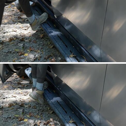 2Pcs Running Boards for Cybertruck Side Steps New Upgrade Cybertruck Exterior Brackets Nerf Bars Fit for Cybertruck Door Steps for Tesla Cybertruck Accessories 2024-2025 in Kuwait