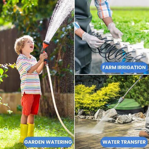 FOTING 1.5HP مضخة الآبار الضحلة مع خزان الضغط، 1340GPH مضخات نفاثة مضخة حديقة، مضخات الري تصريف نقل المياه، مضخة نفاثة معززة للمياه من الفولاذ المقاوم للصدأ للمنزل والحديقة ومزرعة العشب، أزرق in Kuwait