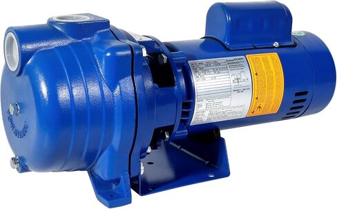 WASSERMANN مضخة طرد مركزي 1.5 حصان، 66GPM مضخة نفاثة بئر ضحلة 115 فولت/230 فولت مضخة طرد مركزي ذاتية التحضير، مضخة معززة متينة من الحديد الزهر لرش العشب، ري الحديقة، بديل لـ J15S، أزرق in Kuwait