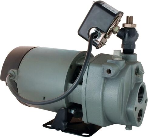 Star JHU10 1 HP Cast Iron Convertible Jet Pump for Shallow or Deep Wells, Made in the USA using a Majority of U.S. Content in Saudi Arabia
