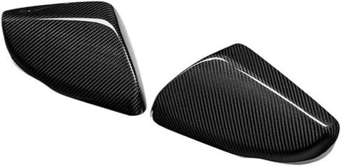 Compatible For Cadillac 14-16 CTS 20-22 CT5 16-22 CT6 Body Side Rearview Caps Accessory ABS+Wet Carbon Fiber Replacement Style Mirror Cover(Color:Style B), hongbyy46432 store in Saudi Arabia
