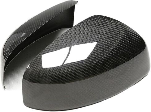 Mirror Cover Compatible For Nissan Z34 370Z 2009-2020 Forged Carbon Fiber Car Exterior Door Side Rearview Rear View Cap Reverse Shell Case(Color:Forged Carbon Fiber) in Saudi Arabia