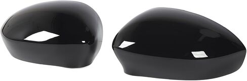 Rearview Door Mirror Cover, 2 Pcs Door Side Rearview Mirror Cover Left Right Wing Replacement for 500 2007 to 2020 (Glossy Black in Saudi Arabia