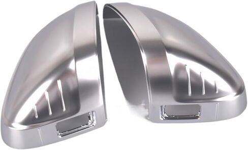 Car Rearview Mirror Cover Side Wing Protect Frame Covers Trim Silver Matte Chrome Shell Compatible For A4 A5 S4 S5 B9(Color:A), hao59ha0o9hao in Saudi Arabia