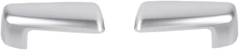 Car Rearview Mirror Shell Decoration Cover Compatible For Silverado Compatible For GMC Sierra 2019 2020 2021 2022 2023 2024 Up(Color:Silver) in Saudi Arabia