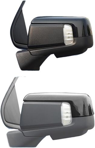 Car Rearview Mirror Shell Decoration Cover Compatible For Silverado Compatible For GMC Sierra 2019 2020 2021 2022 2023 2024 Up(Color:Silver) in Saudi Arabia