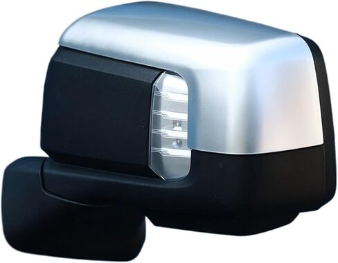 Car Rearview Mirror Shell Decoration Cover Compatible For Silverado Compatible For GMC Sierra 2019 2020 2021 2022 2023 2024 Up(Color:Silver) in Saudi Arabia