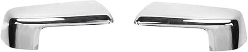 Car Rearview Mirror Shell Decoration Cover Compatible For Silverado Compatible For GMC Sierra 2019 2020 2021 2022 2023 2024 Up(Color:Silver) in Saudi Arabia