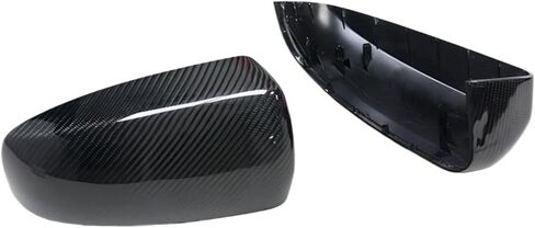 Rearview Mirror Cover Compatible For X5 X6 E71 E70 2008-2013 Real Carbon Fiber Side Mirror Shells Add On Frame Replacement Case(Color:B Replacement style) in Saudi Arabia