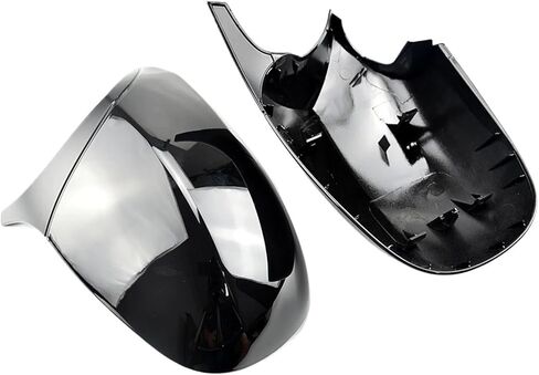 Carbon Fiber Pattern & Black Side Wing Mirror Cover Cap Compatible For BMW 3 Series E90 E91 E92 E93 LCI Facelifted Rearview Mirror Shell(Color:Bright black), hao59ha0o9hao in Saudi Arabia
