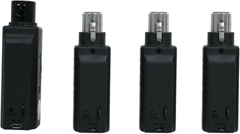 Audiosavings Bundle:(1) Chauvet D-Fi XLR Pack w/(3) Receivers+Charger Turns DMX Lights DMX Bundle with (1) Pair Rockville RPB3-BLACK Handheld Wireless Linking Portable Bluetooth Speakers (Items 3) in Kuwait