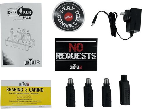 Audiosavings Bundle:(1) Chauvet D-Fi XLR Pack w/(3) Receivers+Charger Turns DMX Lights DMX Bundle with (1) Pair Rockville RPB3-BLACK Handheld Wireless Linking Portable Bluetooth Speakers (Items 3) in Kuwait