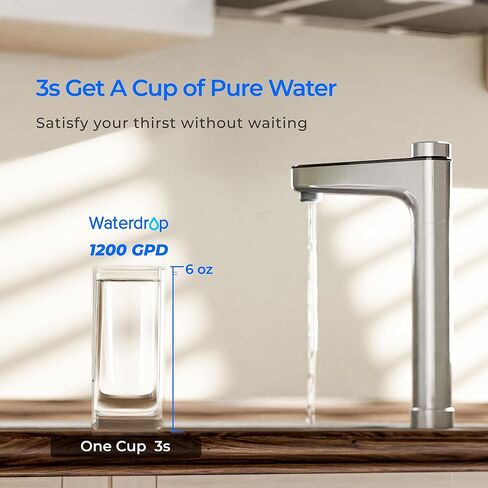 Waterdrop X12-F3 Filter, Replacement for All X12 1200 GPD Series Reverse Osmosis System, Reduce PFAS, 24-month Lifetime in Saudi Arabia