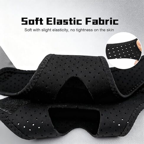 2 Pack Anti Snoring Chin Strap for CPAP Users, Breathable Adjustable Black Chin Strap to Keep Mouth Closed, Comfortable Sleep Aid for Men and Women in Kuwait