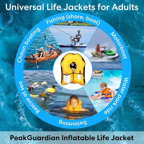 Life Jackets for Adults, PFD, Personal Flotation Device, Women's Men's Adjustable Safety Life Vest for Kayaking, Boating, Swimming, Watersports, & More in Saudi Arabia